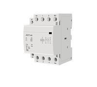 Contattore 4p 63a 220V/230V 50/60Hz Din Rail Contattori CA for uso domestico 1NO 3NC/2NO 2NC/3NO 1NC/4NO/4NC Elettrico industriale Componenti elettronici (Size : 63a 4no)