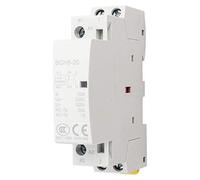 Contattore AC 2 Poli 1NO1NC 20A Bobina 24V Montaggio Guida DIN 35mm per Quadri Elettrici