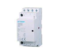 Contattore AC 4P 25A 4NO 380V occupa 2 Moduli DIN Ettroit JX74250