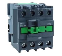 Contattore AC LC1E-0910/1210/1810/2510/3210/3810/0901/1201/1801/2501/3201/3801 24 V/48 V/110 V/220 V/380 V Contattore a 4 poli(LC1E32 01,110v)