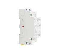 Contattore CA 2 poli 2NO controllo circuito per montaggio su guida DIN AC 230 V Design ad alta efficienza energetica con alloggiamento ignifugo e funzionamento a rumore minimo (25A)
