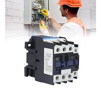 Contattore CA 220V/380V, Bobina Cjx2-3210 Contattore di Alimentazione CA Normalmente Aperto A 3 Poli 220V 32A Contatto In Lega D'Argento, per Il Controllo Del Relè di Distribuzione Dell'Alimentazione