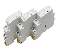 Contattore CA modulare for uso domestico montato su guida DIN, 1 pezzo, 2P AC 220V 230V 16A/20A/25A/1NO/1NC 2NO/2NC 50/60Hz, for casa, hotel(25A,2NO_12V)
