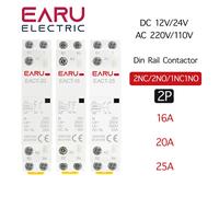 Contattore CA modulare per uso domestico montato su guida Din 2P AC 220V 230V 16A/20A/25A/ 1NO/1NC 2NO/2NC 50/60Hz per Smart Home House Hotel