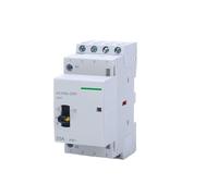 Contattore CA per guida DIN HCH8s-25M, 4 poli, 16A, 20A, 25A, 24V, 110V, 220V, con interruttore di controllo manuale, 4NA, 2NA, 2NC o 4NC, 1 pezzo (25A 4P 4NO AC24V)