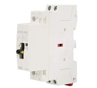 Contattore CA su Guida DIN 220 V 50 Hz con Interruttore di Controllo Manuale, Risparmio Energetico, Funzionamento Silenzioso, Commutazione Affidabile per Uso Domestico (2NO)