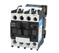 Contattore CJX2-1810 Contattori CA for montaggio su guida DIN a 3 poli da 35 mm Un n. Bobina da 110 V 32a Componenti elettrici industriali Componenti elettronici