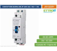 CONTATTORE DOMESTICO DIN AC 220V 2P 25A 50HZ INTERRUTTORE DI CONTROLLO MANUALE