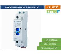 CONTATTORE DOMESTICO DIN AC 220V 2P 25A 50HZ INTERRUTTORE DI CONTROLLO MANUALE