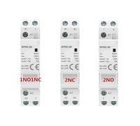Contattore domestico su guida DIN AC24V 48V 110V 220V 2P 25A 2NC 2NO 1NO1NC 50/60Hz(2P 25A 2NO AC48V)