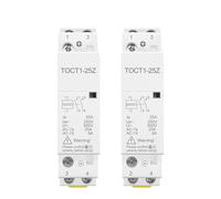 Contattore modulare AC domestico bobina 12V 24V su guida DIN DC 2NO o 1NO 1NC TOCT1-25-Z 1 pz.(DC 24V 1NO 1NC)