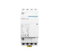 Contattore modulare CA domestico su guida DIN TOCT1 4P 25A 220V/230V 50/60HZ 4NO 1 pz.(220V,4NO)