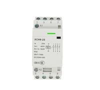 Contattore modulare CA per uso domestico, 4 poli, 16 A/20 A/25 A, per guida DIN, 220 V, 50/60 Hz, 3 NA, 1 NC, 4 NA, 4 NC, 2 NA, 2 NC. (16A 4NO)