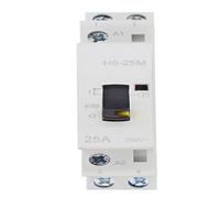 Contattore modulare DC for uso domestico MCH8D-25M 2P 25A 12VDC 50/60HZ su guida DIN con interruttore di controllo manuale(2NO)