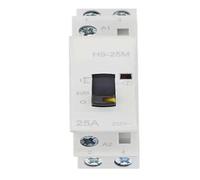 Contattore modulare DC for uso domestico MCH8D-25M 2P 25A 12VDC 50/60HZ su guida DIN con interruttore di controllo manuale(1NO 1NC)