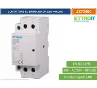CONTATTORE MODULARE SU BARRA DIN 2P 25A 400V 2 CONTATTI APERTI NO TIPO 20
