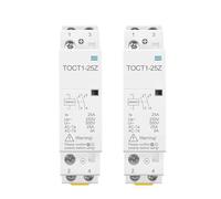 Contattore modulare TOCT1 2P 25A DC 12V 24V bobina 220V/230V 50/60HZ guida DIN AC 1 pezzo(DC 12V 2NO)