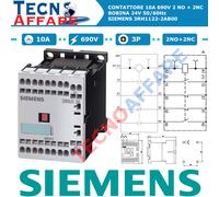 Contattore Relè 10A 690V 2NO+2NC Bobina 24V 50/60 Hz Siemens 3RH1122-2AB00