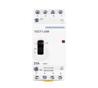 Contattore TOCT1 4P 25A 220V/230V CA con interruttore di controllo manuale 1 pz(2NO 2NC)