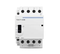 Contattore TOCT1 4P 63A 220V/230V CA con interruttore di controllo manuale 1 pz(4NO)