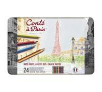 Conte A Parigi Set Di Matite Pastello 24 Colori In Latta