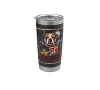 Conte Barkula Halloween Bulldog Vampire Horror Bicchiere termico in acciaio inox doppia parete