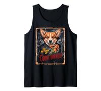 Conte Barkula Halloween Retro Horror Corgi Vampiro Canotta
