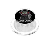 Conte Catula - Gatto divertente a tema Halloween PopSockets PopGrip per MagSafe