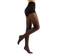 Conte - Collant a compressione a vita alta, da donna, con parte superiore di controllo, 40 denari, Nero (Nero), XX-Large