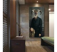 Conte della Capra Pittura Creativa di Animali Stampa su Tela Arte Postes Nordic Retro Decor Immagini per Soggiorno Cuadros 20x40cm Senza Cornice