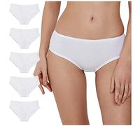 Conte elegant LB 2014 Set di Mutandine da Donna in Cotone con Elastico - Mutandine in Vita Intimo Hipster - Bancheria Intimo - Taglia 110 - Bianco