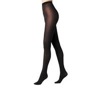 Conte elegant Point Collant a Pois da Donna con Filo di Polipropilene Grigio Spessi Elastici Effetto 3D Tassello in Cotone Lycra Alla Moda Snellente, Nero, 2