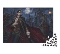 Conte Vampiro Gotico Dracula Vittoriano Puzzle 1000 Pezzi, Gioco da Tavolo
