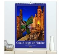 Contea belga di Fiandre, calendario da parete 2027, formato DIN A2 orizzontale, CALVENDO calendario mensile