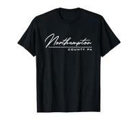 Contea di Northampton Pennsylvania (PA) Maglietta con Stampa Grafica Economica