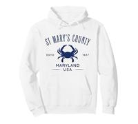 Contea di St Mary nel Maryland Meridionale EST 1637 Felpa con Cappuccio