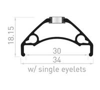 Contec Cerchio Mtb Xeta 27.5´´ 30 Mm Disc E-bike Tubeless Black