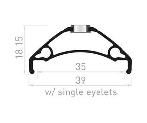 Contec Cerchio Mtb Xeta 29´´ 35 Mm Disc E-bike Tubeless Black