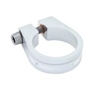 CONTEC Morsetto Sella Ø 28.6mm Morsetto Fascetta Esagonali Bicicletta Argento
