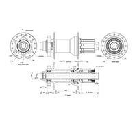 Contec Mozzo Posteriore Core 6b Disc Boost Shimano/sram Hg Black