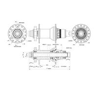 Contec Mozzo Posteriore Core 6b Disc Boost Sram Xd Black