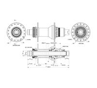 Contec Mozzo Posteriore Core isc Shimano Micro Spline Black