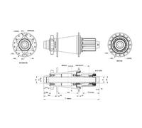 Contec Mozzo Posteriore M.core Db Disc Boost Shimano/sram Hg Black