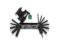 CONTEC Multifunktionswerkzeug 'Pocket Gadget - F22 Stealth' SB-verpackt, sehr flaches und kompaktes Design 22 Funktionen: - 2/2.5/3/4/5/6/8mm Inbusschlüssel - 3mm Schlitz-/ 1mm Kreuzschraubendreher - 4mm Schlitz-/ 2mm Kreuzschraubendreher