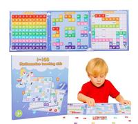 Conteggio a 100 per l'asilo, 1-100 grafico numerico, Piastrelle numeriche magnete 1-100, Assistenza didattica, strumento di apprendimento, attività di apprendimento in età prescolare per i compleanni