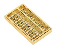 Conteggio di Giocattoli, Mini Ottone Abacus 9 Ingranaggi Cinesi di Calcolo di Matematica Abacus per Adulti Calcolatrice Cinese per Bambini Collezione per Adulti