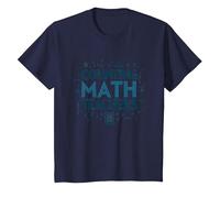 Conteggio Matematica Insegnanti Apprezzamento Simboli Matematici Maglietta, Bambini, Navy, 12 Anni