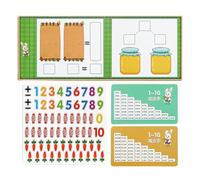 Conteggio matematico magnetico, giochi di conteggio per aggiunta e sottrazione,Manipolazioni matematiche di addizione e sottrazione - Set di cornici magnetiche per forniture per insegnare