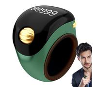Conteggio Perline - S8 Smart Ring | Display LED Contatore Digitale per | Contatore Lettura elettronico Ricaricabile per Preghiere e Meditazione | Anello di conteggio Touch Compatto