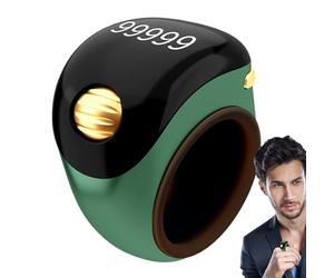 Conteggio Perline - S8 Smart Ring | Display LED Contatore Digitale per | Contatore Lettura elettronico Ricaricabile per Preghiere e Meditazione | Anello di conteggio Touch Compatto